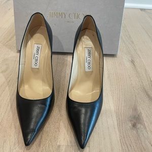 Jimmy Choo black heels (hardly worn)